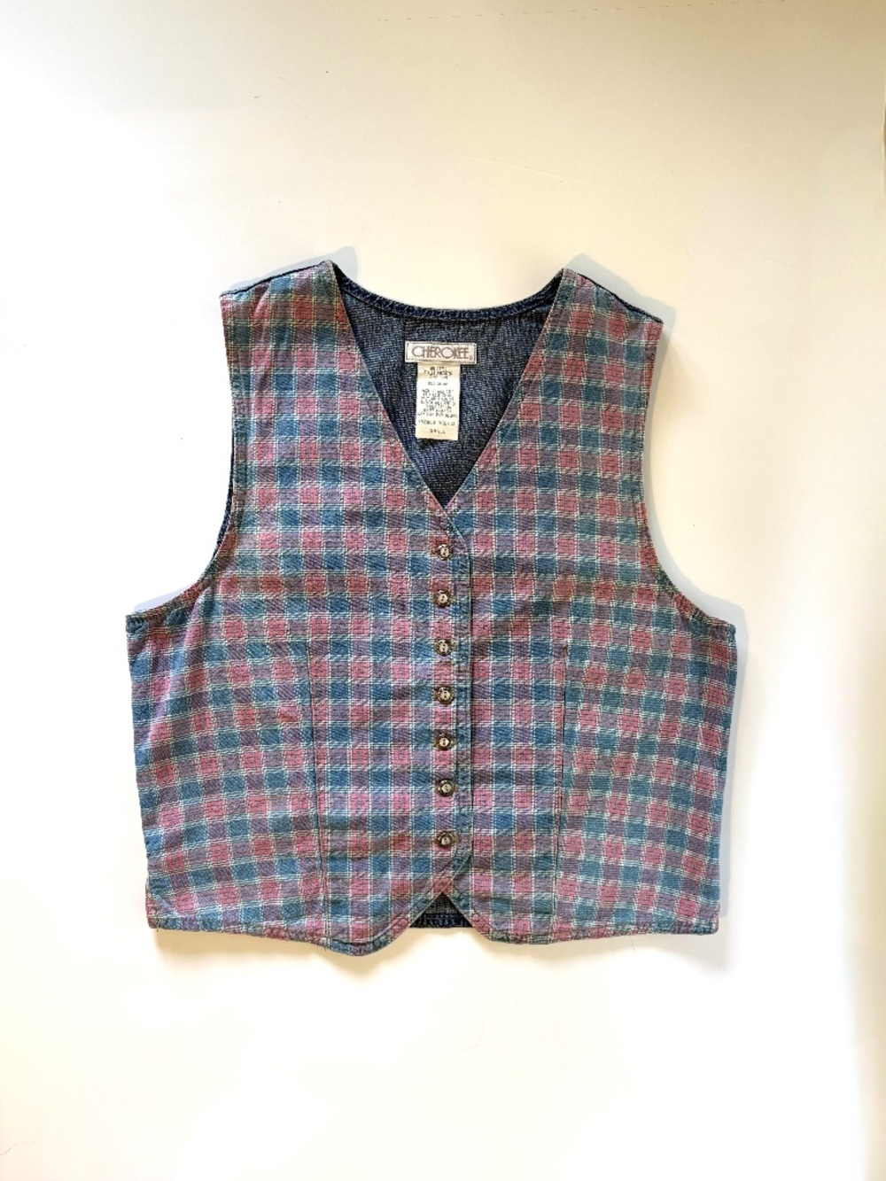 Vintage Cherokee Vest Cotton (Sz Small)